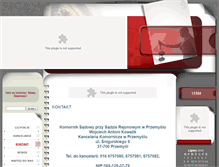 Tablet Screenshot of komornik.przemysl.pl